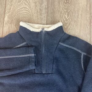 Kuhl Europa Sweater Youth L Navy BlueZip Fleece Pullover Outdoors Jacket‎ EUC